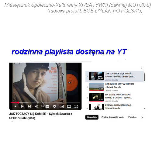 Start reaktywacji projektu radiowego: BOB DYLAN PO POLSKU