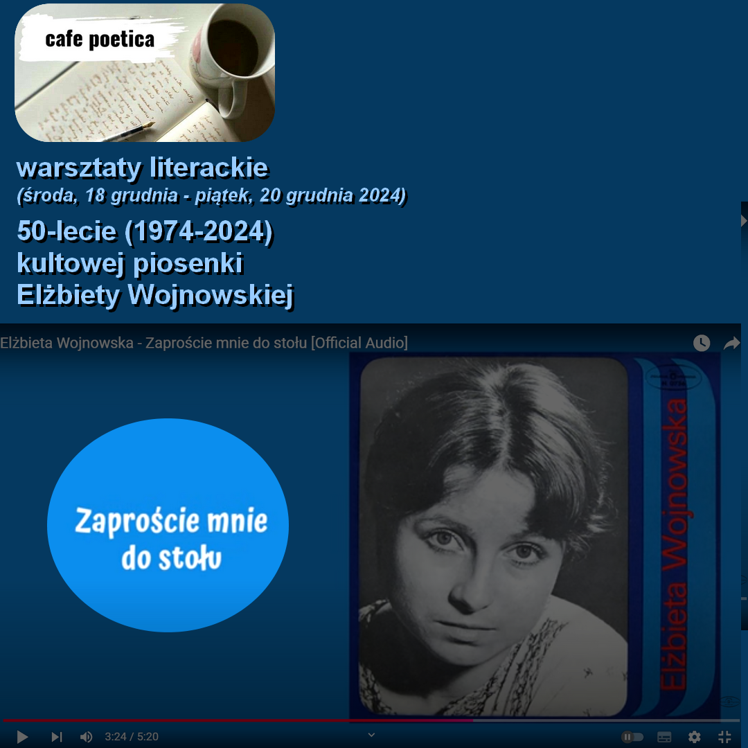 Cafe Poetica: warsztaty 18-20 XII 2024