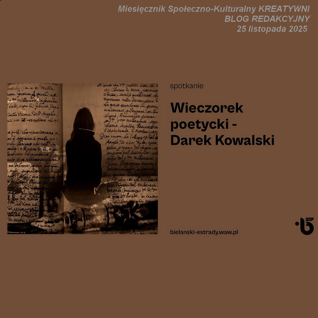 Wieczór poetycki Darka Kowalskiego w Bielańskim Ośrodku Kultury