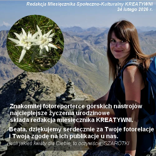 Życzenia urodzinowe dla Beaty Fedurek