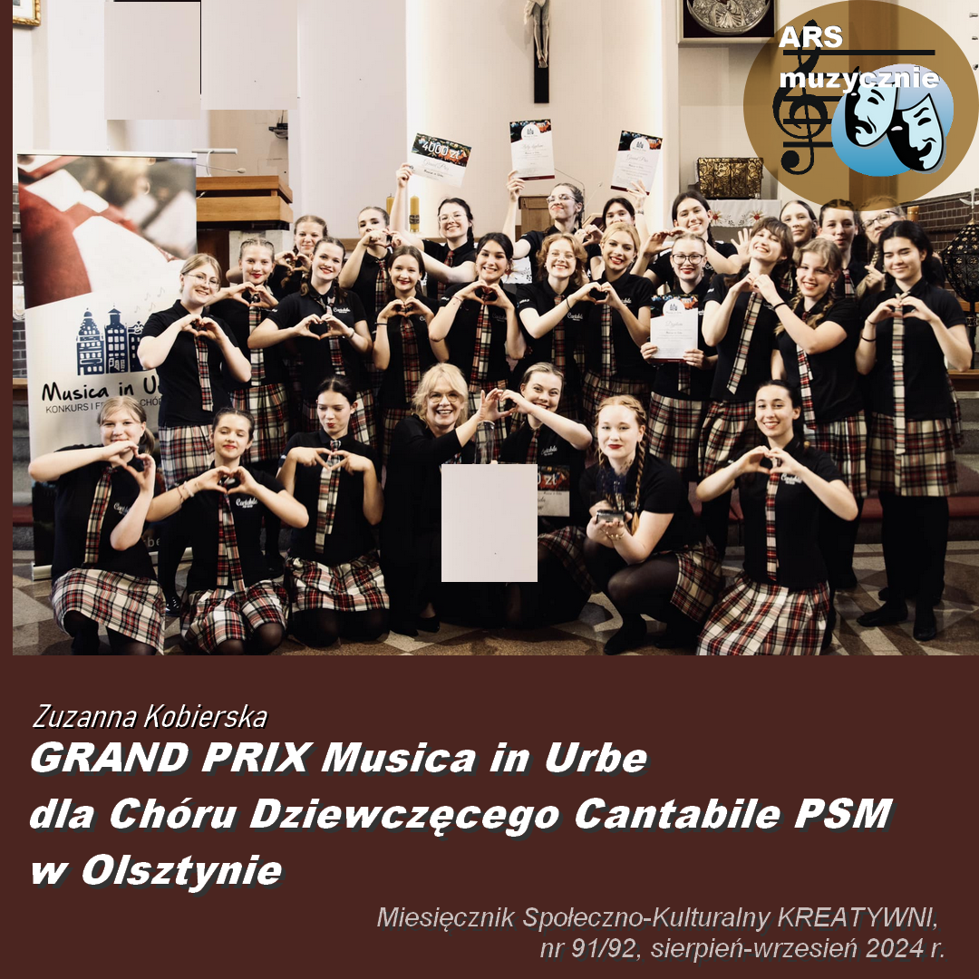 GRAND PRIX Musica in Urbe dla Chóru Dziewczęcego Cantabile PSM w Olsztynie