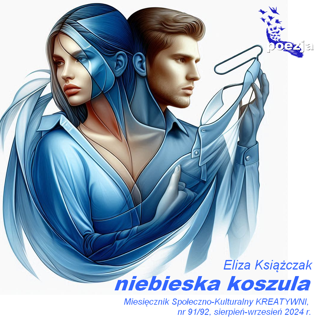 niebieska koszula