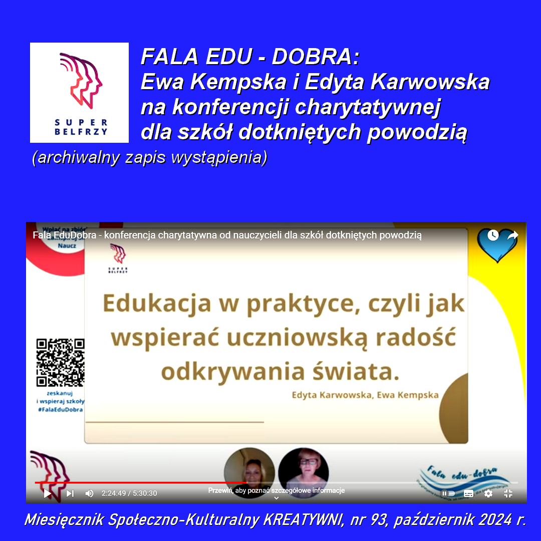FALA DOBRA:  Ewa Kempska i Edyta Karwowska na konferencji charytatywnej  dla szkół dotkniętych powodzią