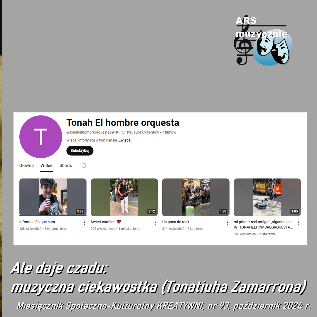 Ale daje czadu: muzyczna ciekawostka (Tonatiuha Zamarrona)