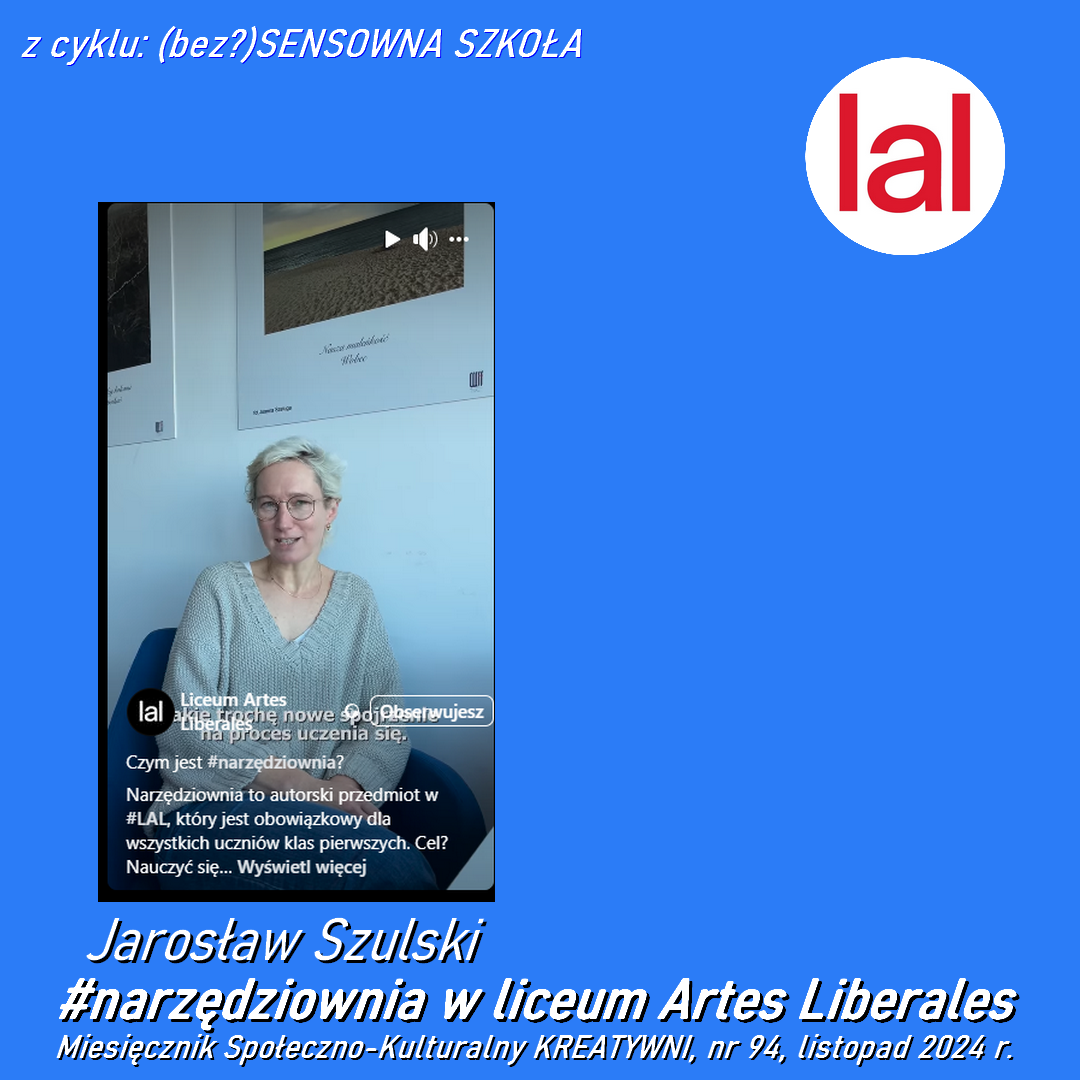 #narzędziownia w liceum Artes Liberales
