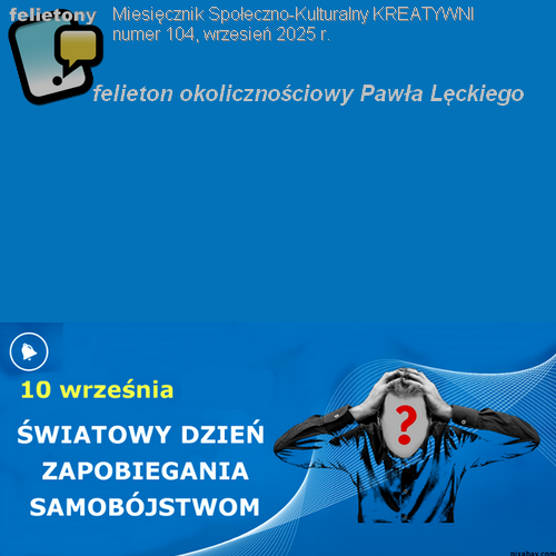 Światowy Dzień Zapobiegania Samobójstwom (10 września)