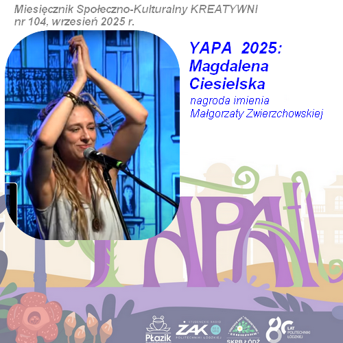 Magdalena Ciesielska: nagroda im. Małgorzaty Zwierzchowskiej  (YaPa 2025)
