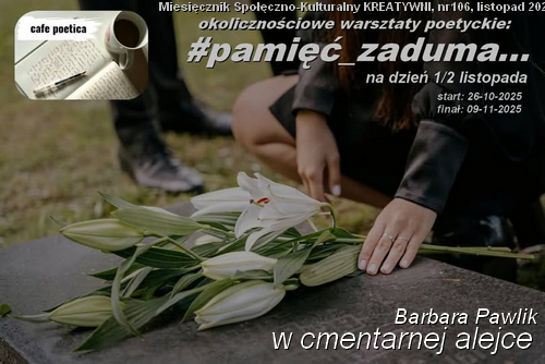 W cmentarnej alejce / Barbara Pawlik