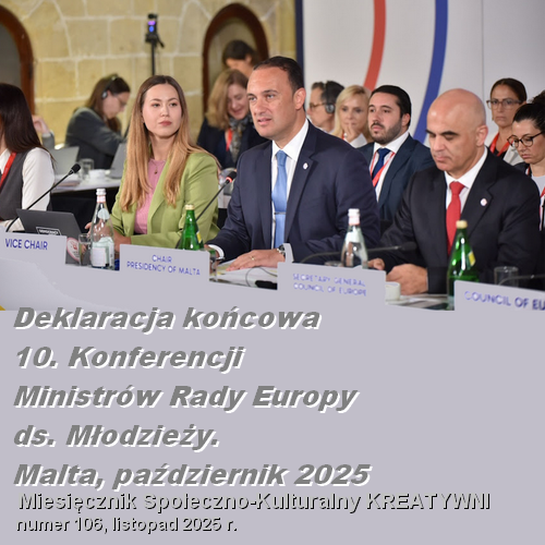 Deklaracja końcowa 10. Konferencji Ministrów Rady Europy ds. Młodzieży. Malta. październik 2025