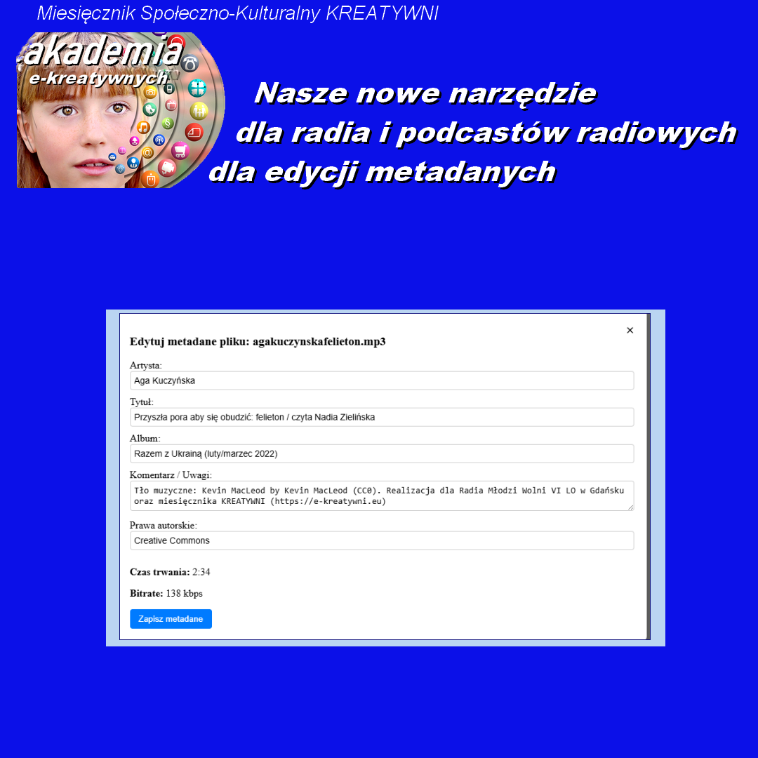Nasze nowe narzędzie dla radia i podcastów radiowych: edycja metadanych