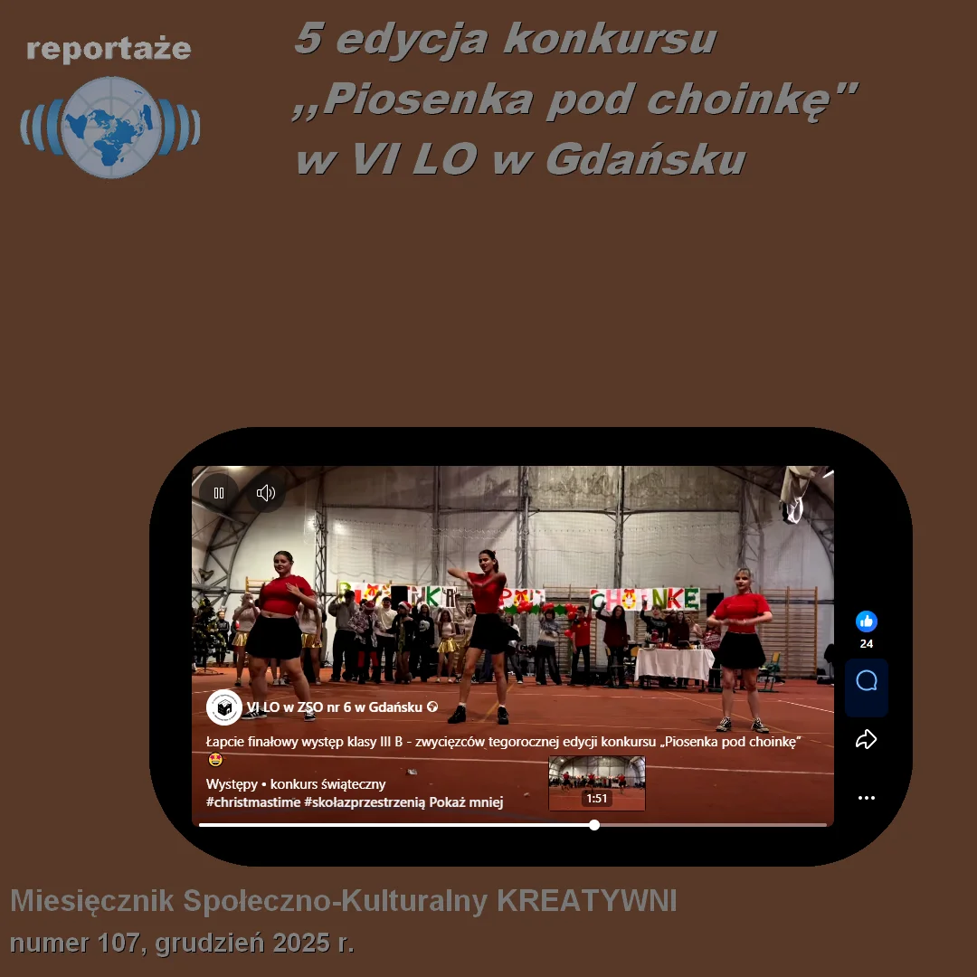 5 edycja konkursu ,,Piosenka pod choinkę'' w VI LO w Gdańsku
