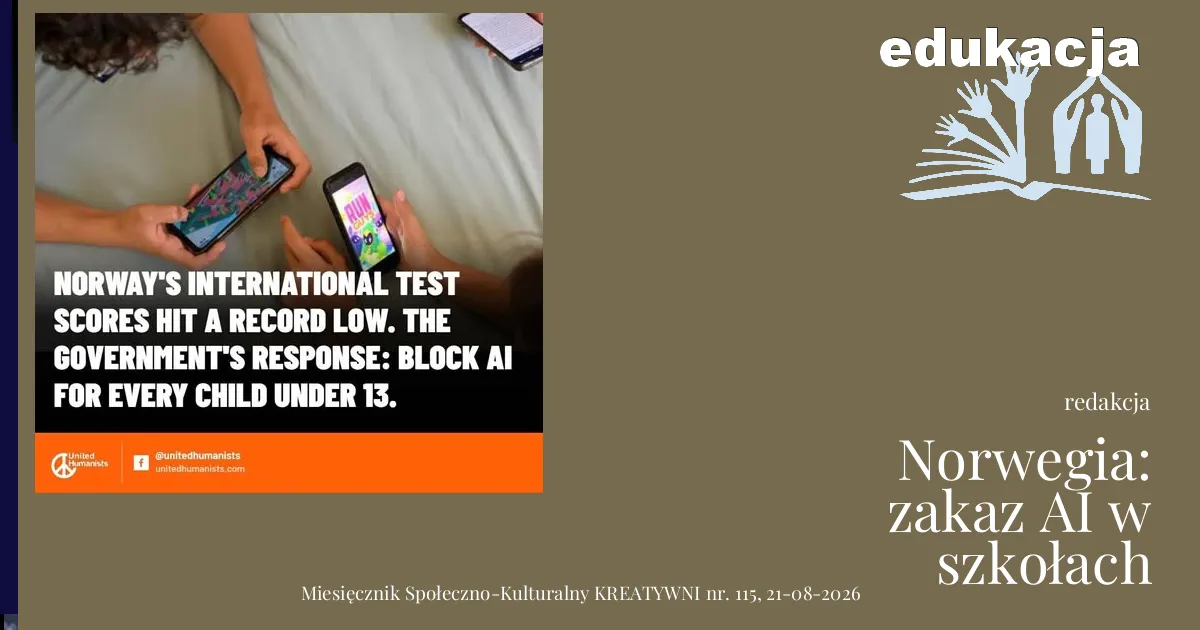 Norwegia: zakaz AI w szkołach