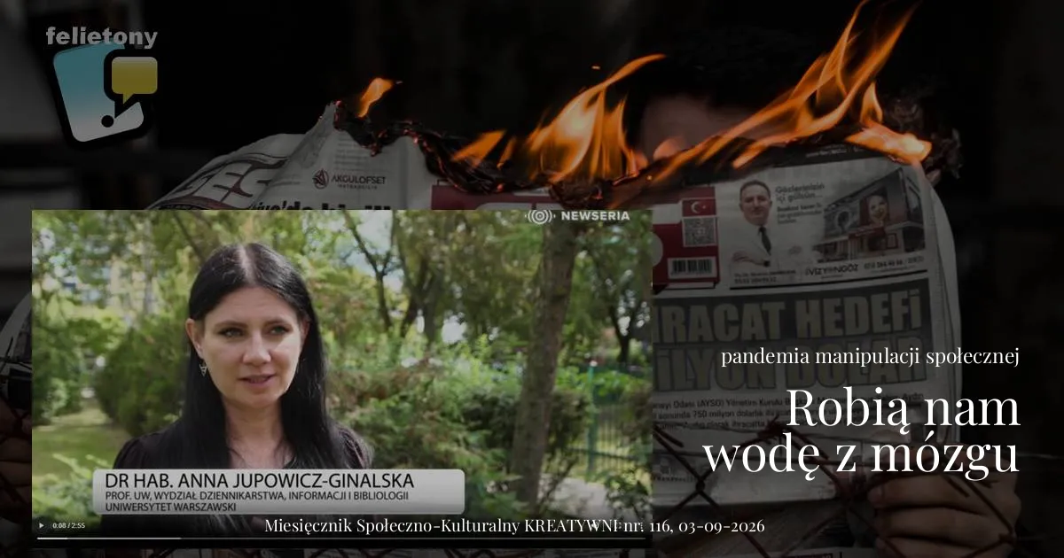Robią nam wodę z mózgu:  pandemia manipulacji społecznej