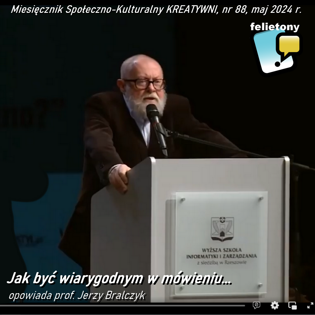 Jak być wiarygodnym w mówieniu (opowiada prof. Jerzy Bralczyk ) /Janek Jackowicz Korczyński